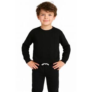 Carter's Boys Black Jogger Sweatpants with Drawstring Waistband - Size 7